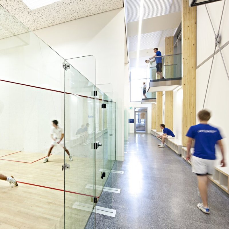Uppingham School Sports Centre — squash courts and facilities, photo 3